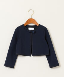 green label relaxing | ポンチパイピングボレロ(ノーカラージャケット)