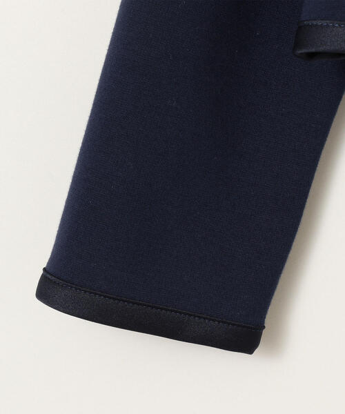 green label relaxing(グリーンレーベルリラクシング)の「ポンチパイピングボレロ(ノーカラージャケット・キッズ・オフホワイト/ネイビー・105/125/135/115)」の9枚目の写真