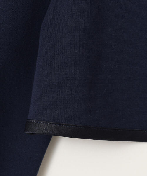 green label relaxing(グリーンレーベルリラクシング)の「ポンチパイピングボレロ(ノーカラージャケット・キッズ・オフホワイト/ネイビー・105/125/135/115)」の10枚目の写真