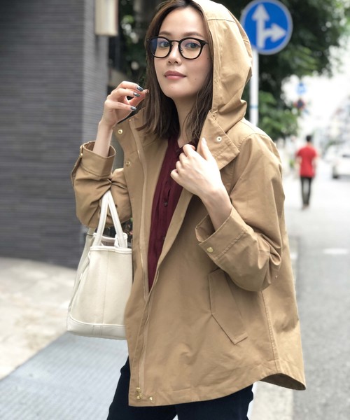 PICCIN(ピッチン)の「【WEB限定】キルティングライナー付きミリタリークロスジャケット(マウンテンパーカー)」|ベージュ