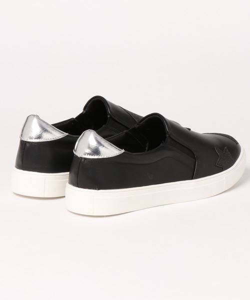 GeeRA（ジーラ）の「スター柄スリッポン（スニーカー・レディース・ブラック/ホワイト/シルバー/ホワイト×シルバー・MEDIUM/SMALL/X-LARGE/LARGE）」の6枚目の写真