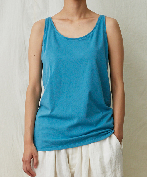 IKKUNA（イクナ）の「tank-top／タンクトップ（タンクトップ・レディース・チャコールグレー/グレー/ターコイズブルー/キナリ/イエロー/ブラウン系その他・1）」の5枚目の写真