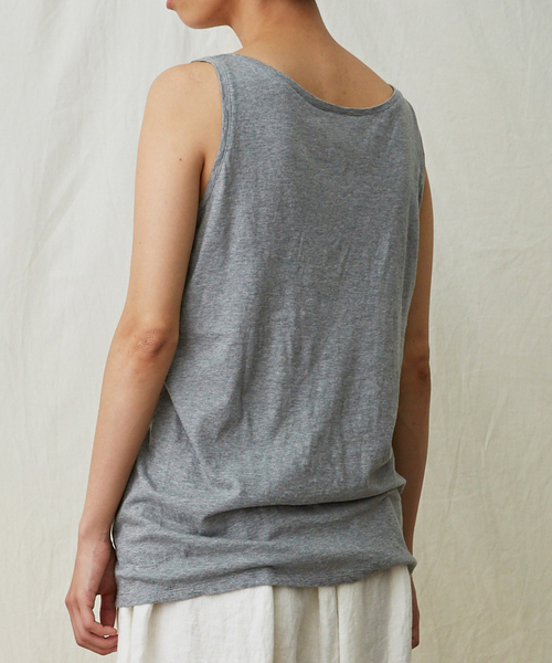 IKKUNA（イクナ）の「tank-top／タンクトップ（タンクトップ・レディース・チャコールグレー/グレー/ターコイズブルー/キナリ/イエロー/ブラウン系その他・1）」の8枚目の写真