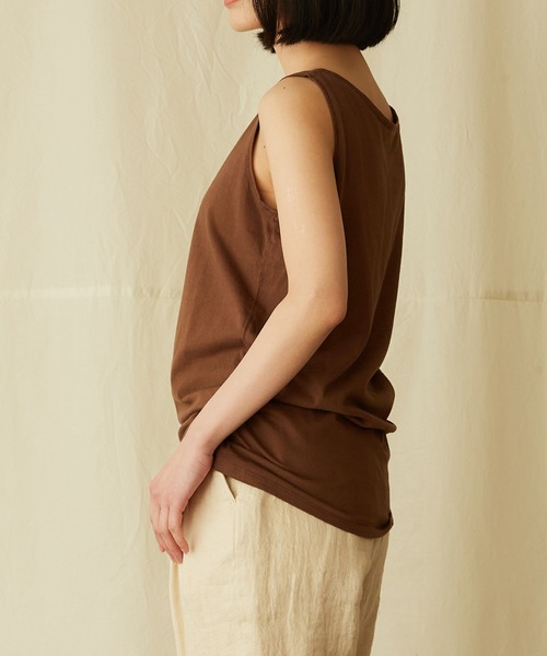 IKKUNA（イクナ）の「tank-top／タンクトップ（タンクトップ・レディース・チャコールグレー/グレー/ターコイズブルー/キナリ/イエロー/ブラウン系その他・1）」の19枚目の写真