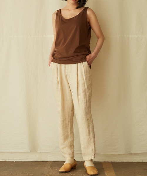 IKKUNA（イクナ）の「tank-top／タンクトップ（タンクトップ・レディース・チャコールグレー/グレー/ターコイズブルー/キナリ/イエロー/ブラウン系その他・1）」の22枚目の写真