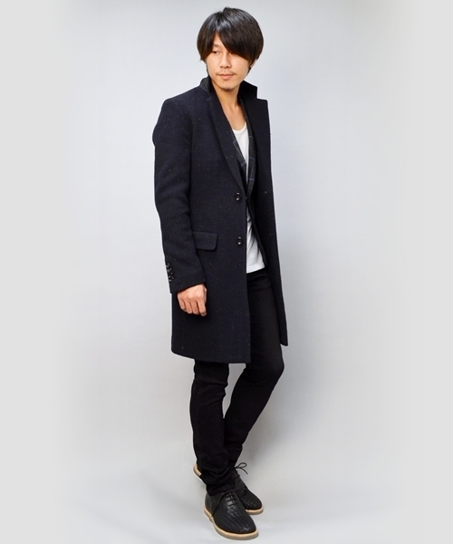 SHIPS JET BLUE（シップスジェットブルー）の「JB: ウール/チェスターコート■（その他アウター・メンズ・ブラック/グレー/ネイビー・SMALL/MEDIUM/LARGE）」の22枚目の写真