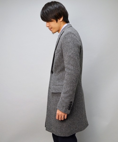 SHIPS JET BLUE（シップスジェットブルー）の「JB: ウール/チェスターコート■（その他アウター・メンズ・ブラック/グレー/ネイビー・SMALL/MEDIUM/LARGE）」の7枚目の写真