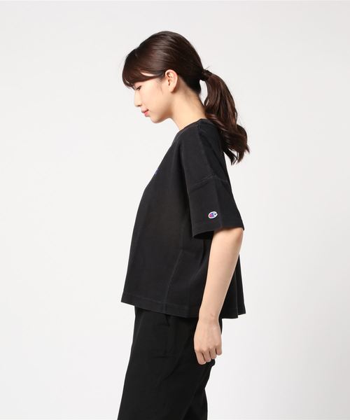 Champion(チャンピオン)の「【Champion/チャンピオン】レディース リバースウィーブ Tシャツ(Tシャツ/カットソー・レディース・ブラック系その他/ダークグレー・MEDIUM/LARGE)」の3枚目の写真