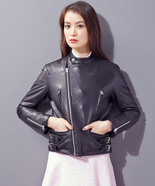 beautifulpeople レザー ライダースジャケット UA別注 別注vintage leather riders jacket(XS BLACK): beautiful