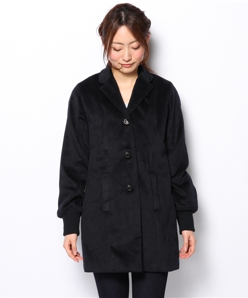 Kastane（カスタネ）の「【Kastane】テーラードカラーコート（その他アウター・レディース・グリーン/ネイビー・2/1）」の12枚目の写真