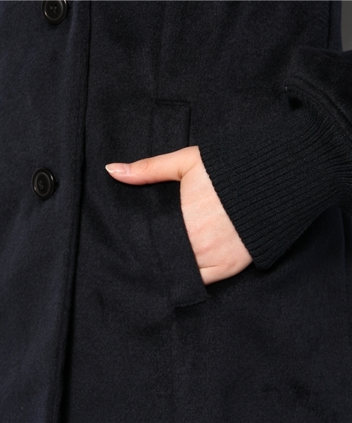 Kastane（カスタネ）の「【Kastane】テーラードカラーコート（その他アウター・レディース・グリーン/ネイビー・2/1）」の6枚目の写真