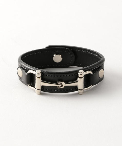TORY LEATHER（トリーレザー）の「＜TORY LEATHER＞ BIT Bracelet/ブレスレット（ブレスレット・メンズ・ブラック/ダークブラウン・FREE）」の2枚目の写真