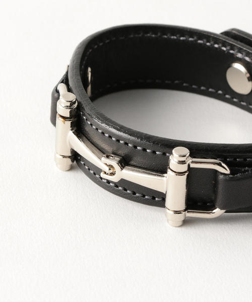 TORY LEATHER（トリーレザー）の「＜TORY LEATHER＞ BIT Bracelet/ブレスレット（ブレスレット・メンズ・ブラック/ダークブラウン・FREE）」の4枚目の写真