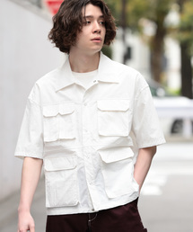 JUNRED | 【ビッグシルエット】ダブルフラップポケットシャツ(シャツ/ブラウス)