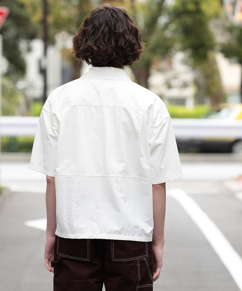 JUNRED（ジュンレッド）の「【ビッグシルエット】ダブルフラップポケットシャツ（シャツ/ブラウス・メンズ・ブラック/ホワイト・M/L）」の5枚目の写真