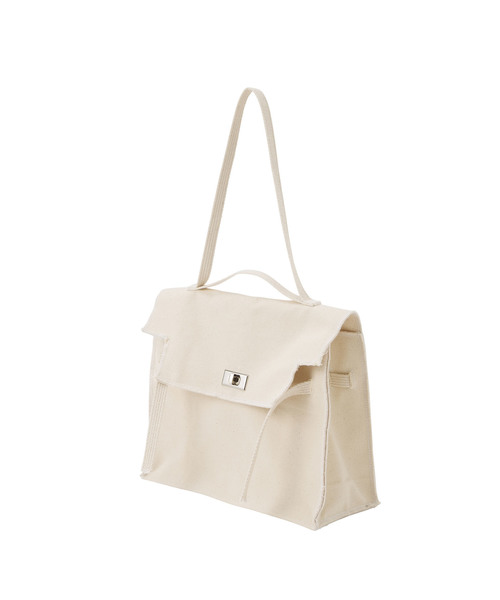 SEA（シー）の「キャンバス パロディーバッグ K/M（ショルダーバッグ・レディース・ナチュラル・ONE SIZE）」の4枚目の写真