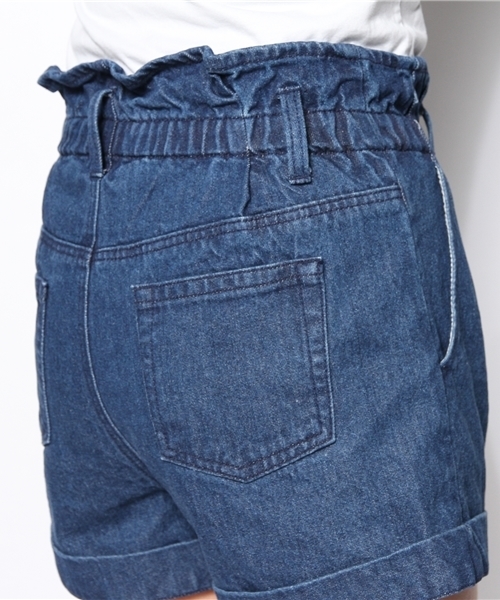 one after another NICE CLAUP（ワンアフターアナザーナイスクラップ）の「【ナイスクラップ】ハイウェストデニム（その他パンツ・レディース・オフホワイト/ケミカルウォッシュ/ブルー・FREE）」の11枚目の写真