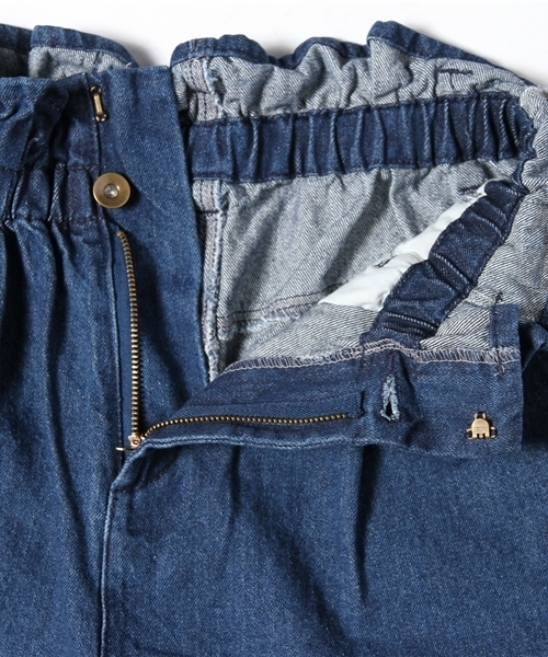 one after another NICE CLAUP（ワンアフターアナザーナイスクラップ）の「【ナイスクラップ】ハイウェストデニム（その他パンツ・レディース・オフホワイト/ケミカルウォッシュ/ブルー・FREE）」の6枚目の写真