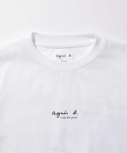 agnes b.(アニエスベー)の「【agnes b. pour ADAM ET ROPE'】T-SHIRTS WITH LOGO(Tシャツ/カットソー・メンズ・ホワイト/ブラック・LARGE/X-LARGE)」の11枚目の写真