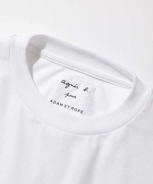 agnes b.(アニエスベー)の「【agnes b. pour ADAM ET ROPE'】T-SHIRTS WITH LOGO(Tシャツ/カットソー・メンズ・ホワイト/ブラック・LARGE/X-LARGE)」の8枚目の写真