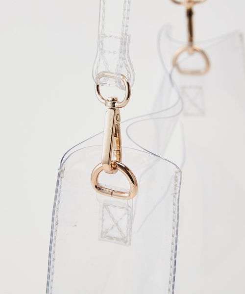one after another NICE CLAUP（ワンアフターアナザーナイスクラップ）の「３点セットPVCスクエアバッグ（ショルダーバッグ・レディース・ブラウン系その他/クリア・FREE）」の17枚目の写真