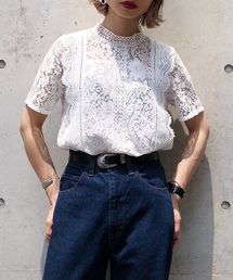 PAGEBOY | レースハイネックブラウス(シャツ/ブラウス)