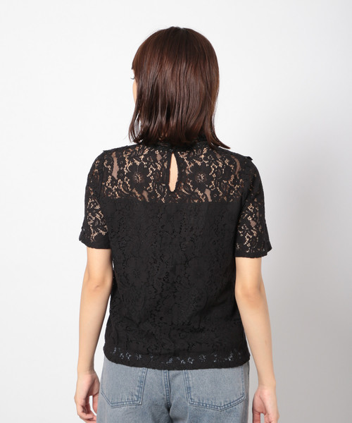 PAGEBOY（ページボーイ）の「レースハイネックブラウス（シャツ/ブラウス・レディース・ホワイト/ブラック/オフホワイト・FREE）」の16枚目の写真