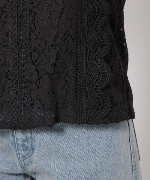 PAGEBOY（ページボーイ）の「レースハイネックブラウス（シャツ/ブラウス・レディース・ホワイト/ブラック/オフホワイト・FREE）」の19枚目の写真