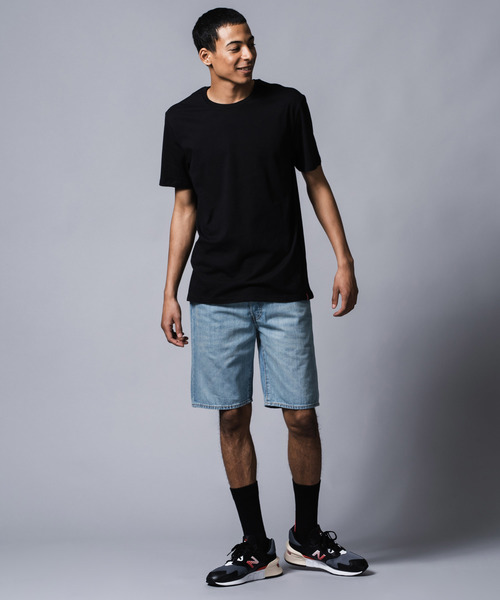 Levi's（リーバイス）の「Levi's/リーバイス スリムフィット 2パックTシャツ クルーネック BLACK +（Tシャツ/カットソー・メンズ・ブラック・XS/M/S/XL/L）」の5枚目の写真
