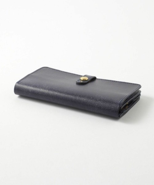 GLENROYAL(グレンロイヤル)の「【GLENROYAL/グレンロイヤル】ROUND LONG PURSE/フラップ付長財布(エンボスレザー)(財布・メンズ・ブラック/ダークブルー・00)」の8枚目の写真