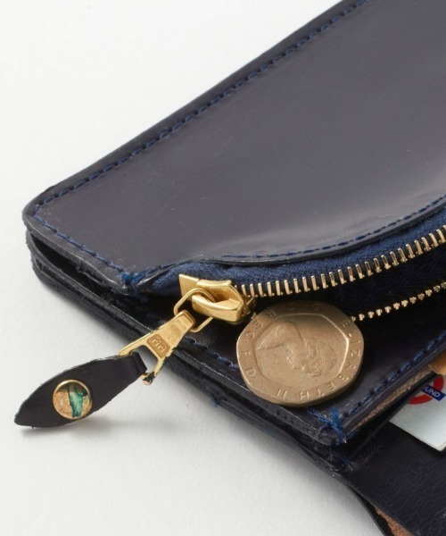 GLENROYAL(グレンロイヤル)の「【GLENROYAL/グレンロイヤル】ROUND LONG PURSE/フラップ付長財布(エンボスレザー)(財布・メンズ・ブラック/ダークブルー・00)」の14枚目の写真