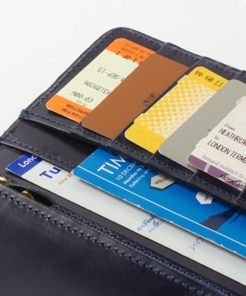 GLENROYAL(グレンロイヤル)の「【GLENROYAL/グレンロイヤル】ROUND LONG PURSE/フラップ付長財布(エンボスレザー)(財布・メンズ・ブラック/ダークブルー・00)」の13枚目の写真