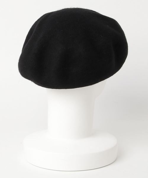 archives（アルシーヴ）の「合皮パイピングバスクベレー（ハンチング/ベレー帽・レディース・ブラック/チャコールグレー・MEDIUM）」の3枚目の写真