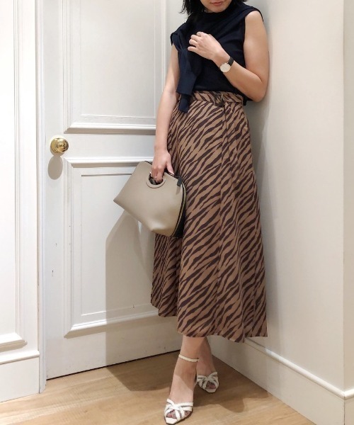 セール ゼブラ柄プリントナロースカート スカート Babylone バビロン のファッション通販 Zozotown