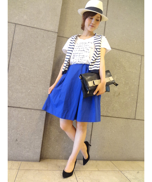 GALLARDAGALANTE（ガリャルダガランテ）の「タイプライタースカート（スカート・レディース・ブラック/ブルー/その他12/ホワイト・0/1）」の10枚目の写真