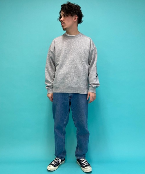 adidas(アディダス)の「adidas/アディダス ルーズシルエット バックプリントスウェット FYK37 ED1991(スウェット・メンズ・グレー・M/L/XL)」の4枚目の写真