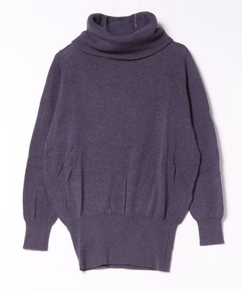 and it_(アンドイット)の「ふかくしゅネックコットンニット(ニット/セーター・レディース・チャコールグレー/ブラック/パープル/ピンク/モカ/オートミール/ブルーグリーン/ブラウン系その他/ピンク系その他/パープル系その他/ベージュ系その他・S~M/L~LL/3L~4L)」の9枚目の写真