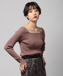 PAGEBOY | スクエアリブニットプルオーバー(ニット/セーター)