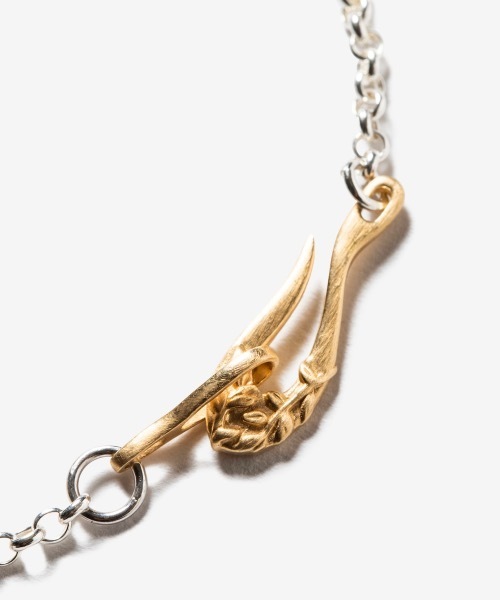 rehacer(レアセル)の「rehacer : Leaf Hook Chain Bracelet Made in Japan(ブレスレット・メンズ・シルバー・FREE)」の5枚目の写真