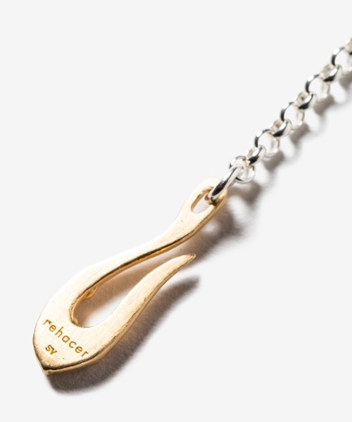 rehacer(レアセル)の「rehacer : Leaf Hook Chain Bracelet Made in Japan(ブレスレット・メンズ・シルバー・FREE)」の4枚目の写真