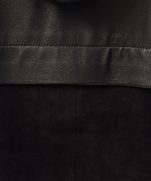 5351 POUR LES HOMMES（ゴーサンゴーイチプールオム）の「【セットアップ対応】ラムジャージーZIPパーカージャケット（ブルゾン・メンズ・ブラック・46/48）」の12枚目の写真