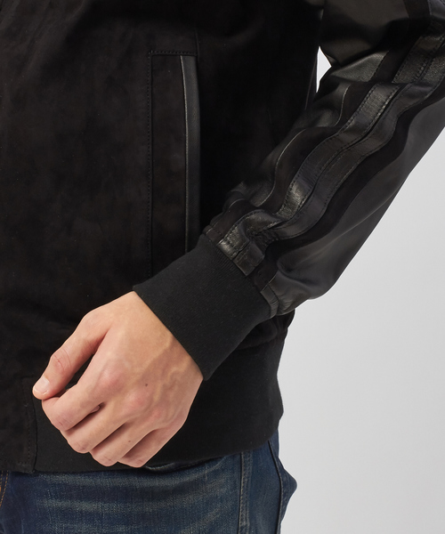 5351 POUR LES HOMMES（ゴーサンゴーイチプールオム）の「【セットアップ対応】ラムジャージーZIPパーカージャケット（ブルゾン・メンズ・ブラック・46/48）」の13枚目の写真