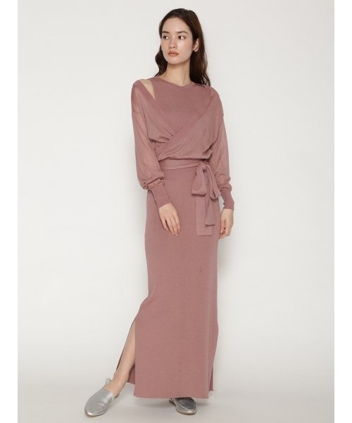 セール Emmi Atelier ウエスト結びカーデsetニットop ワンピース Emmi エミ のファッション通販 Zozotown