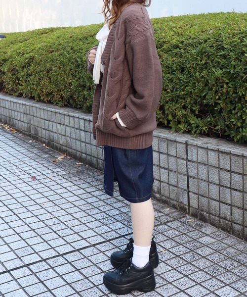 PairPair（ペアペア）の「サイドボタンツイルミディスカート（スカート・レディース・ベージュ/インディゴブルー/モカ・FREE）」の16枚目の写真