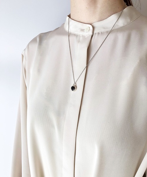 ATELIER COVA（アトリエコバ）の「シルバー925　8㎜天然石ハートチャームネックレス【ガーネット・アメシスト】（ネックレス・レディース・パープル系その他/ワインレッド/ブラック/ブルー/グリーン・FREE）」の19枚目の写真