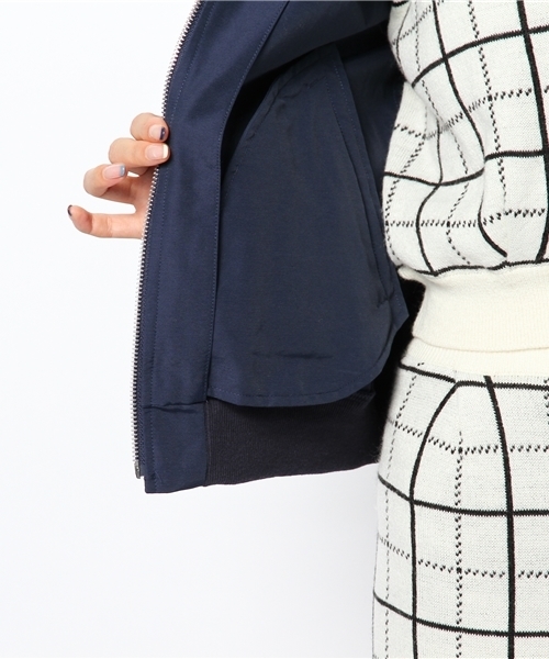 Ray BEAMS（レイビームス）の「Ray BEAMS / グログラン MA-1 ブルゾン（ブルゾン・レディース・ブラック/ネイビー・0/1）」の16枚目の写真