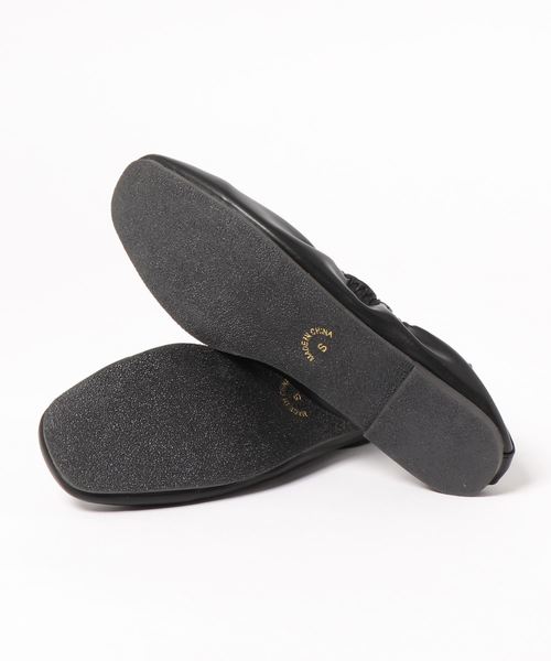 KOBE LETTUCE（コウベレタス）の「スクエアトゥギャザーフラットパンプス（パンプス・レディース・ベージュ/アイボリー/ブラック/シルバー/ラベンダー・LL/M/S/L）」の12枚目の写真