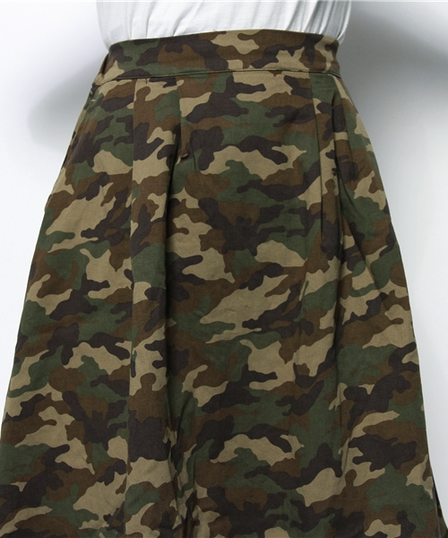 WEGO（ウィゴー）の「WEGO/迷彩ミモレスカート（スカート・レディース・その他1・FREE）」の2枚目の写真