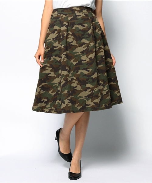 WEGO（ウィゴー）の「WEGO/迷彩ミモレスカート（スカート・レディース・その他1・FREE）」の8枚目の写真