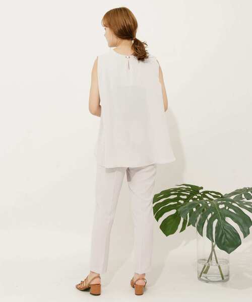 SENSE OF PLACE by URBAN RESEARCH（センスオブプレイスバイアーバンリサーチ）の「バックフレアセットアップ(テーパード)（セットアップ・レディース・ネイビー/グリーン/ライトベージュ・SMALL/MEDIUM）」の18枚目の写真